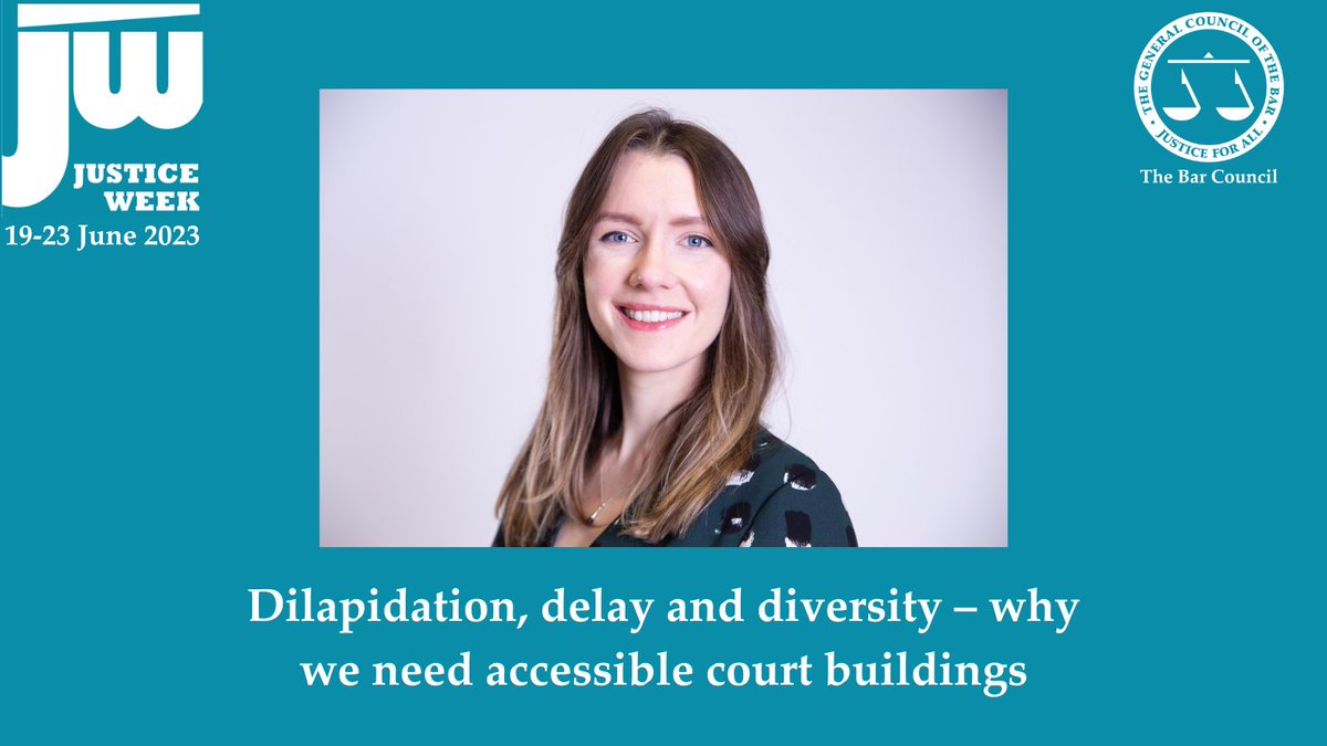 thebarcouncil's tweet photo. In our 2nd #JusticeWeek2023 guest blog, Helen Richardson of @MagsAssoc explores how physical accessibility is a key component of access to justice following the Association’s report, which reveals a court estate that is failing disabled people. https://t.co/oP2PS40qno https://t.co/bWhUmmr2Bi