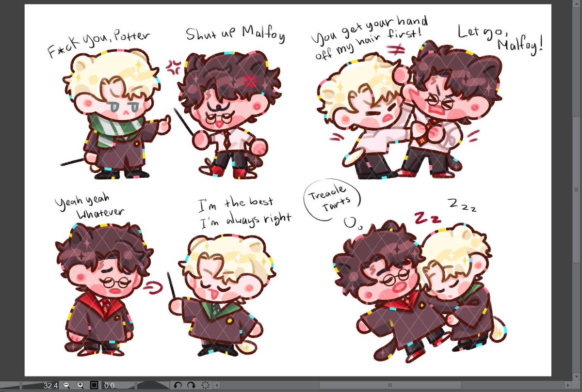 I draw smol drarry🤏 #drarry #hpdm #ハリドラ
