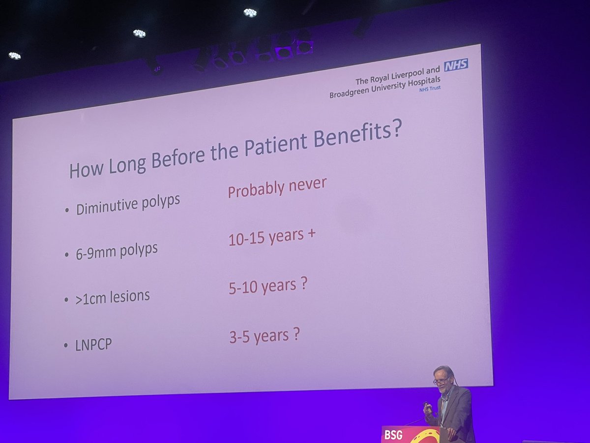 Really important topic of therapeutic colonoscopy in the older age group - a weekly conundrum in our #polypMDT 
Charlson score helps risk stratify, counsel and consent is a ‘process’ & as always treat the patient not the #polyp P O’Toole S Sarkar #BSG2023