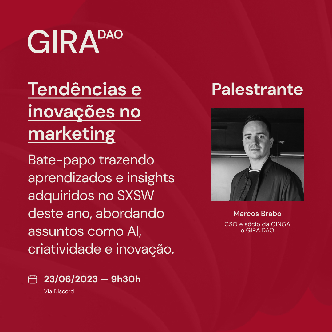 agenciaginga's tweet photo. No próximo dia 23 de Junho, às 9h30, teremos o prazer de receber Marcos Brabo em um bate-papo exclusivo trazendo aprendizados e insights adquiridos durante sua visita no SXSW deste ano, destacando tendências e inovações relevantes no marketing.

Participe! https://t.co/fAVRXwGpo2 https://t.co/X43sdlyXU1