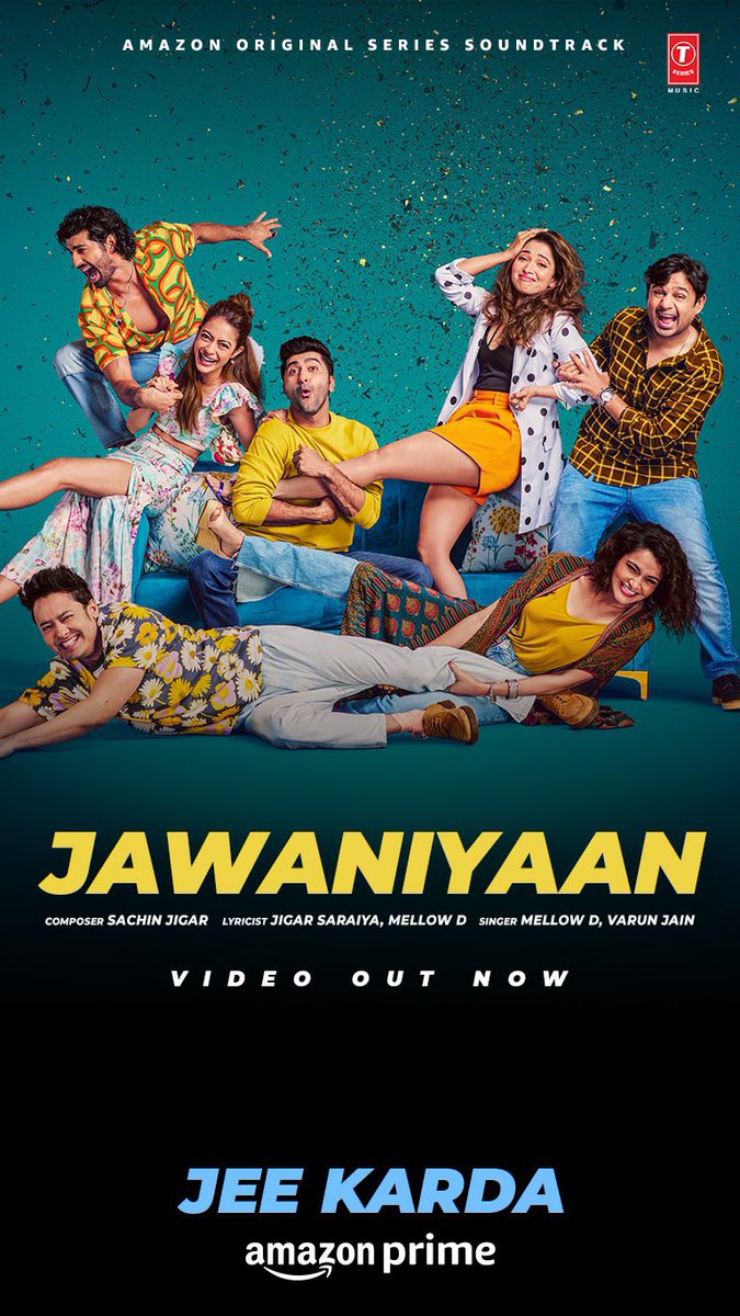 #Jawaniyaan From #JeeKarda Out Now 
 
youtu.be/gQwXFf1eAf4 

@tamannaahspeaks @PrimeVideoIN #AashimGulati @suhailnayyar #AnyaSingh @hussainthelal #HomiAdajania #DineshVijan @abbasazizdalal #PoonamVijan #AshniParekh @MaddockFilms @TSeries @sachinjigarlive