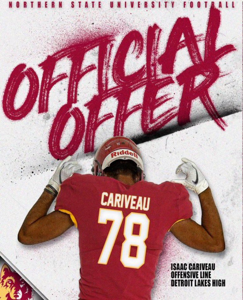 After having a great NDSU camp, I have received an offer from <a href="/NSUWolves_FB/">Northern State Football🐺 🏈</a> !! @coachjroy <a href="/jakeiery42/">Jake Iery</a>