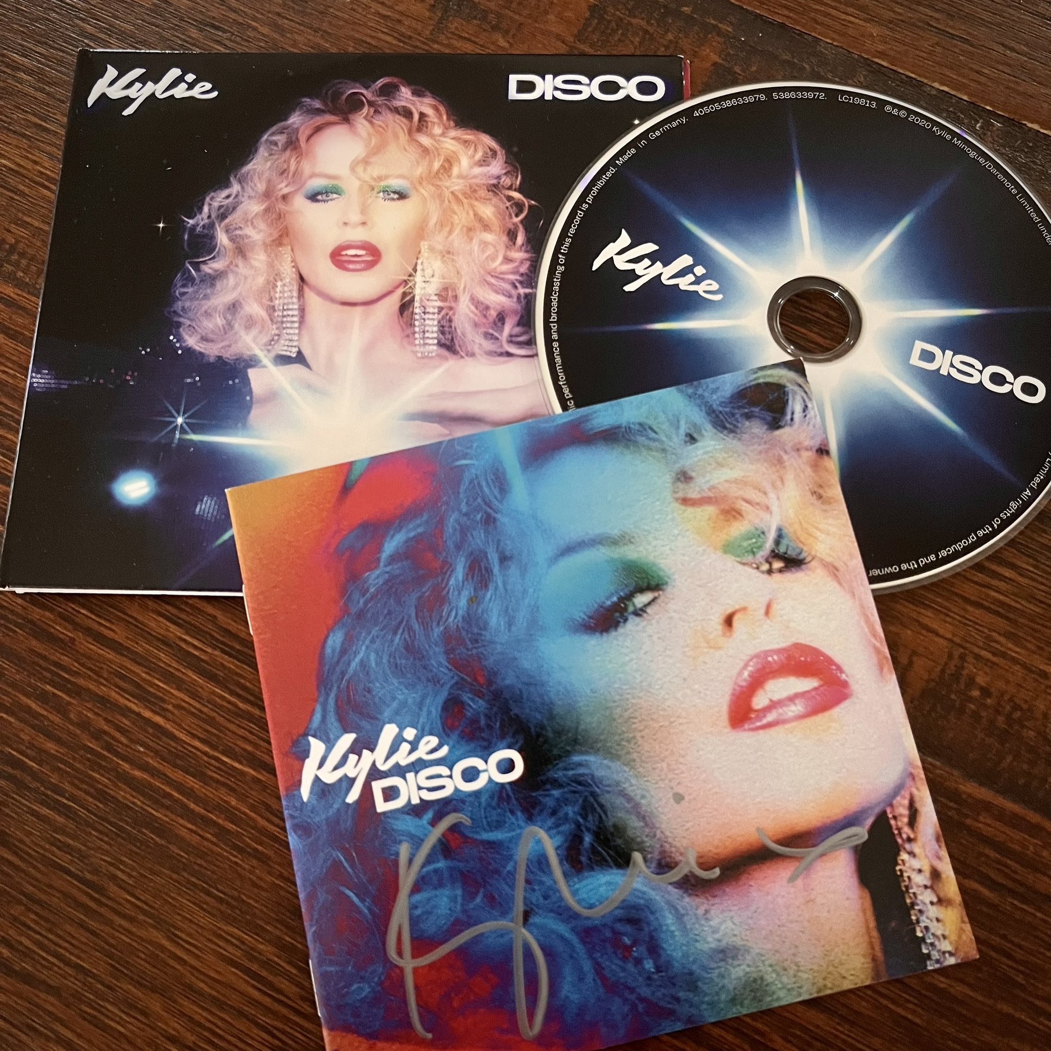 Kylie Minogue Signed LP Cover 