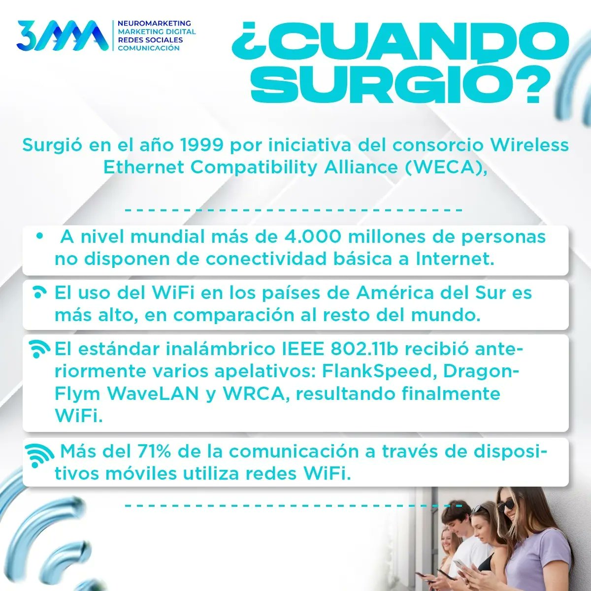 3aaa_ec's tweet photo. Conectarnos digitalmente a nivel mundial es posible, en parte, gracias al sistema de tecnología inalámbrica de acceso a datos, por ello que el 20 de junio se celebra el #DíaMundialdelWiFi que permite que dispositivos electrónicos puedan conectarse entre sí.

#WorldWiFiDay #WWD https://t.co/6RifttKCJT