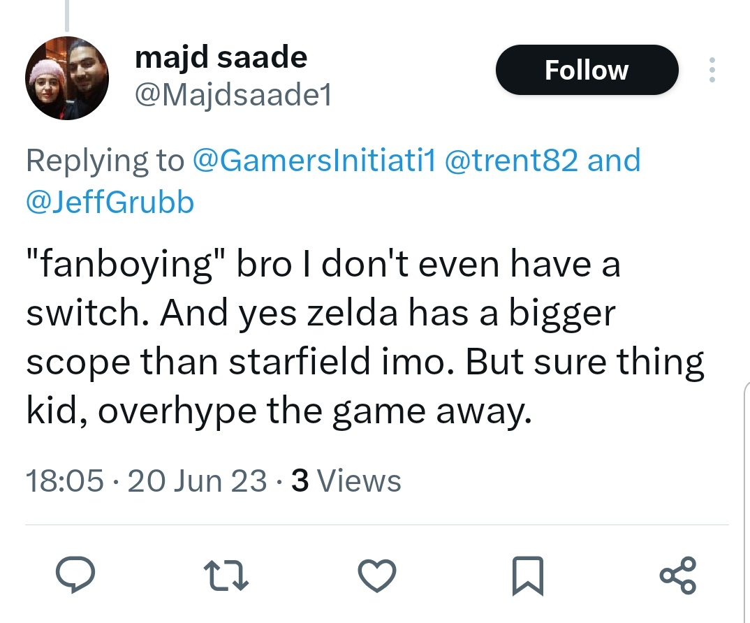 Gamers Initiative Podcast on Twitter "I cant just cant. This guy thinks Zelda has more scope