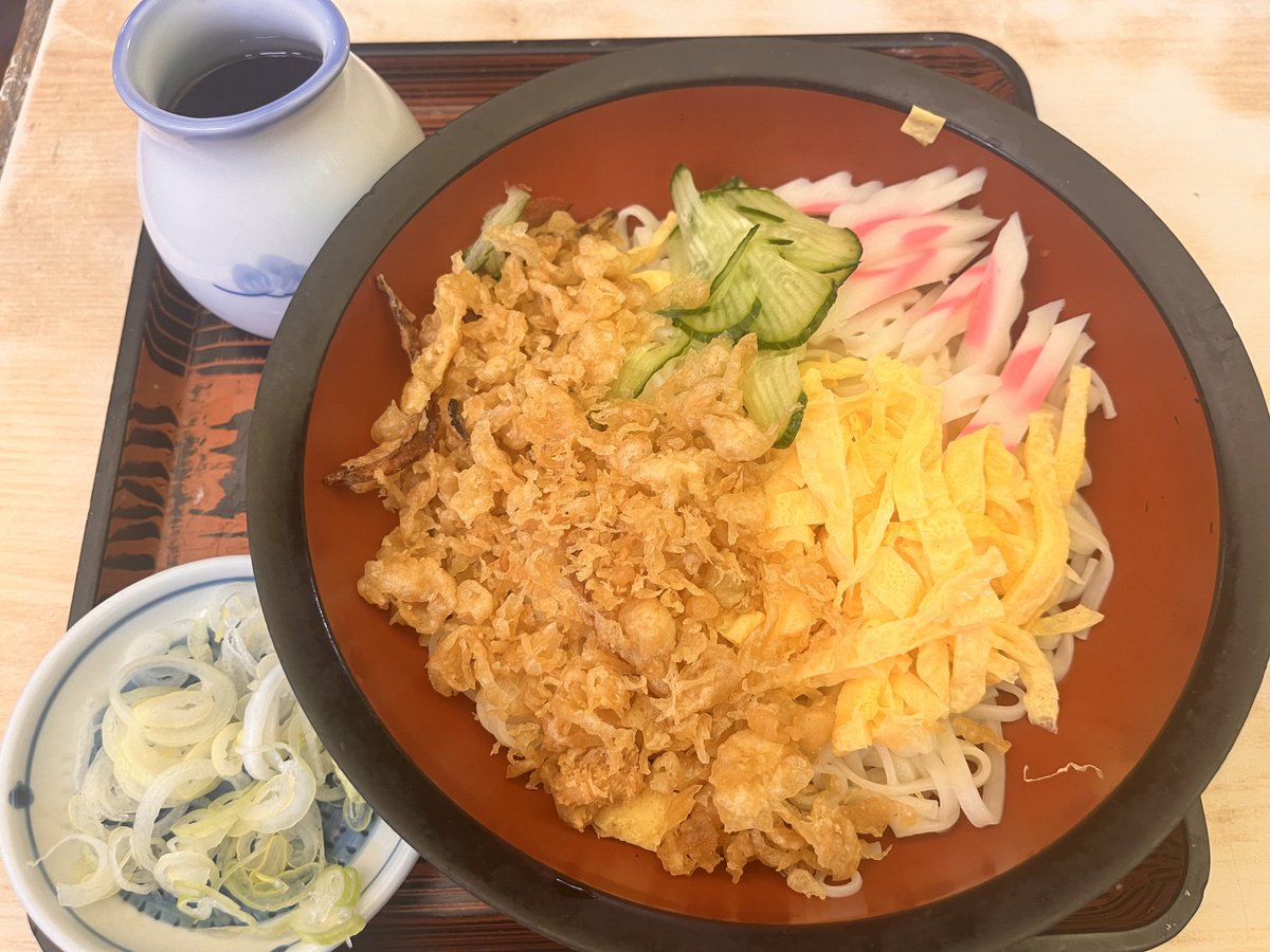 abeamari254's tweet photo. 冷やしたぬきうどん！！！ https://t.co/Po0B23cxNz