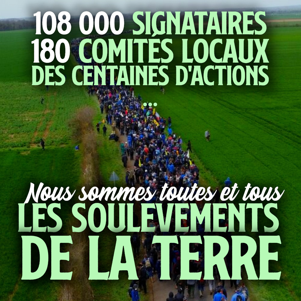 Au passage, parce qu'on ne dissout pas un soulèvement : on est déjà 110 000 et on accueille toujours de nouveaux membres 🙌 

Rejoignez-nous ! 
✍️  lessoulevementsdelaterre.org/blog/nous-somm…