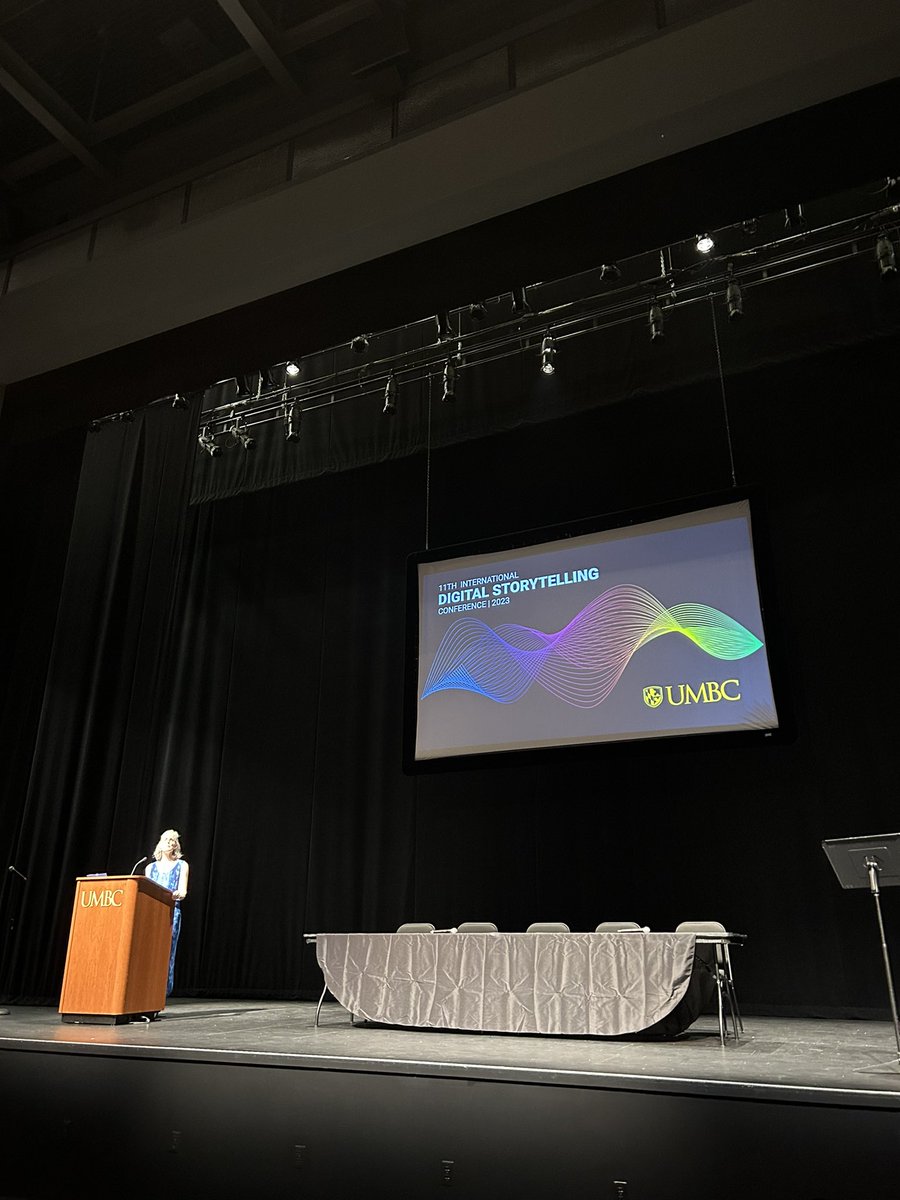 LFoket's tweet photo. Grateful to be at the Digital Storytelling Conference 2023, this day kicking off at @UMBC ! #DST2023 https://t.co/VcGkKgZR1x