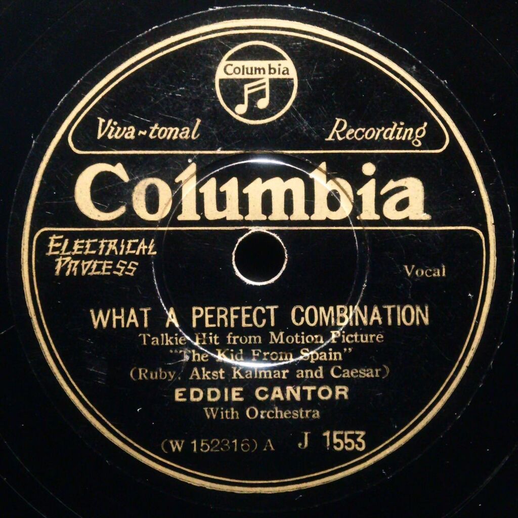 EDDIE CANTOR『WHAT A PERFECT COMBINATION』
#78rpm #spレコード #sp盤 #蓄音機 #蓄音器 #レコード #レコ集め #ミュージカル #ミュージカル映画 #カンターの闘牛師 #エディカンター #Jazz instagr.am/p/CtuDfq5SJp-/