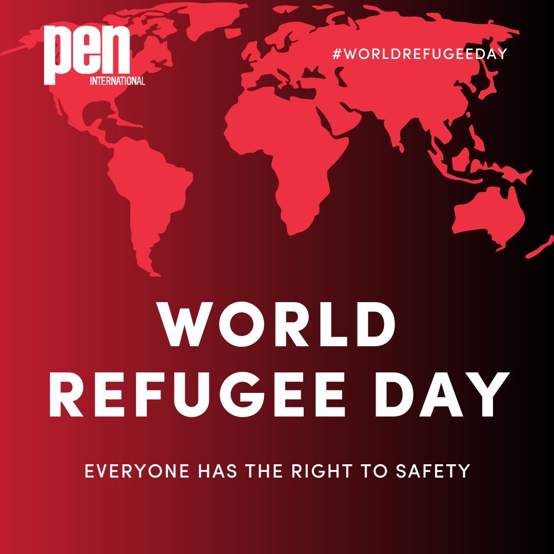 En el #DiaMundialdelosRefugiados, recordamos el papel de los gobiernos de todo el mundo a la hora de proporcionar seguridad a los escritores y a todos aquellos que se han visto obligados a huir de su país a causa de la persecución, la guerra o la violencia. #ConLosRefugiados