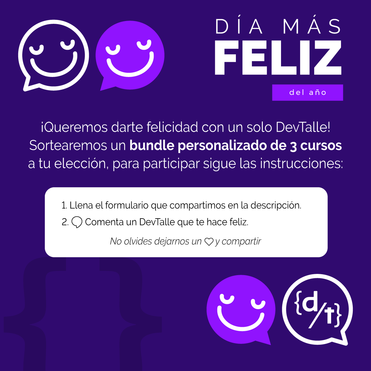 🎁¡En el Día Más Feliz del año, te damos otras 3 razones para sonreír! 

📝Sortearemos 3 cursos, participa registrándote en: tinyurl.com/2ze9efej

😉Ademas comenta aquí lo que te hace feliz; no olvides tu Follow, Like+RT #YellowDay

🎉¡Anunciaremos al ganador este 23 de Junio!