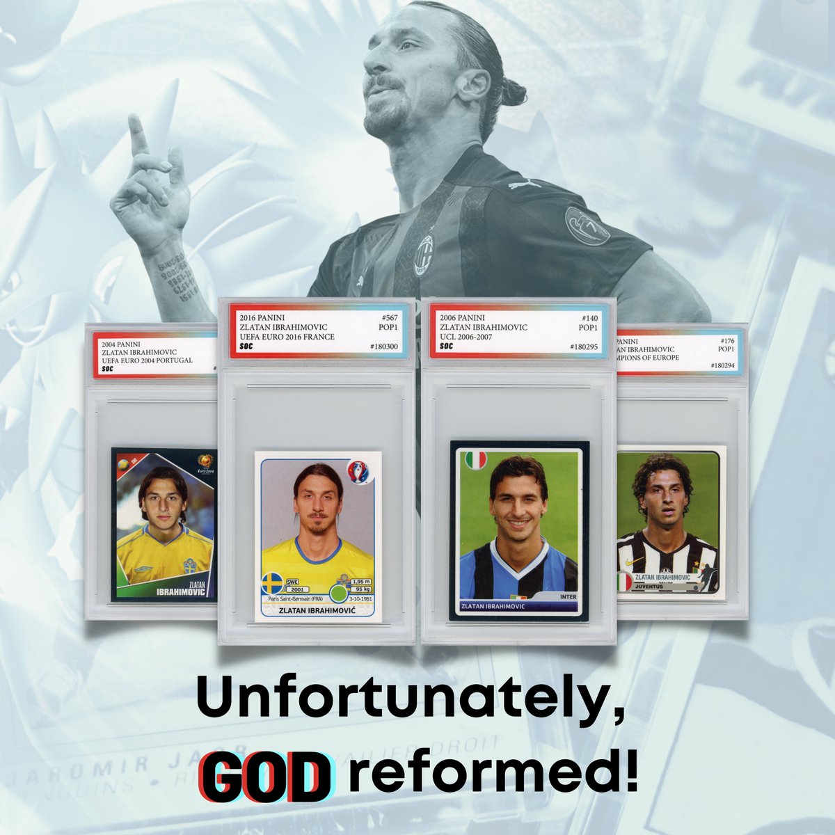 special1cards's tweet image. "I do not need a trophy to tell myself that I am the best." - Zlatan Ibrahimović

#specialonecards #gradingcards #tradingcards #sportcards #soccercards #footballcards #zlatan #zlatanibrahimovic
