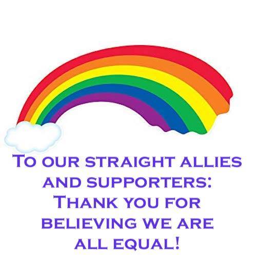 Dear Allies,
I know it's been challenging this year for y'all. I've seen y'all getting called 'groomer' and 'pedos' just for standing up for us. Thank you all for being Upstanders. I truly appreciate your support. #HappyPrideMonth2023