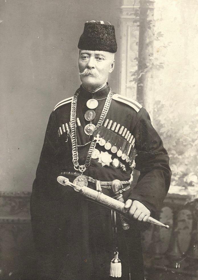 Karapet Serobyants, gunsmith of Armenian origin, head of craftsmen in Tiflis(Tbilisi), Georgia 1890s.