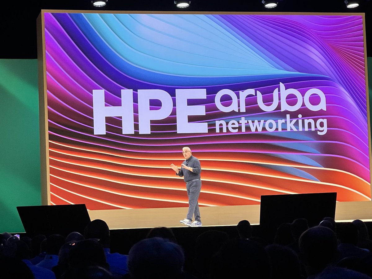 #HPEDiscover 2023 keynote showcases a significant focus on networking across campus, 5G and Telecom, and Datacenter