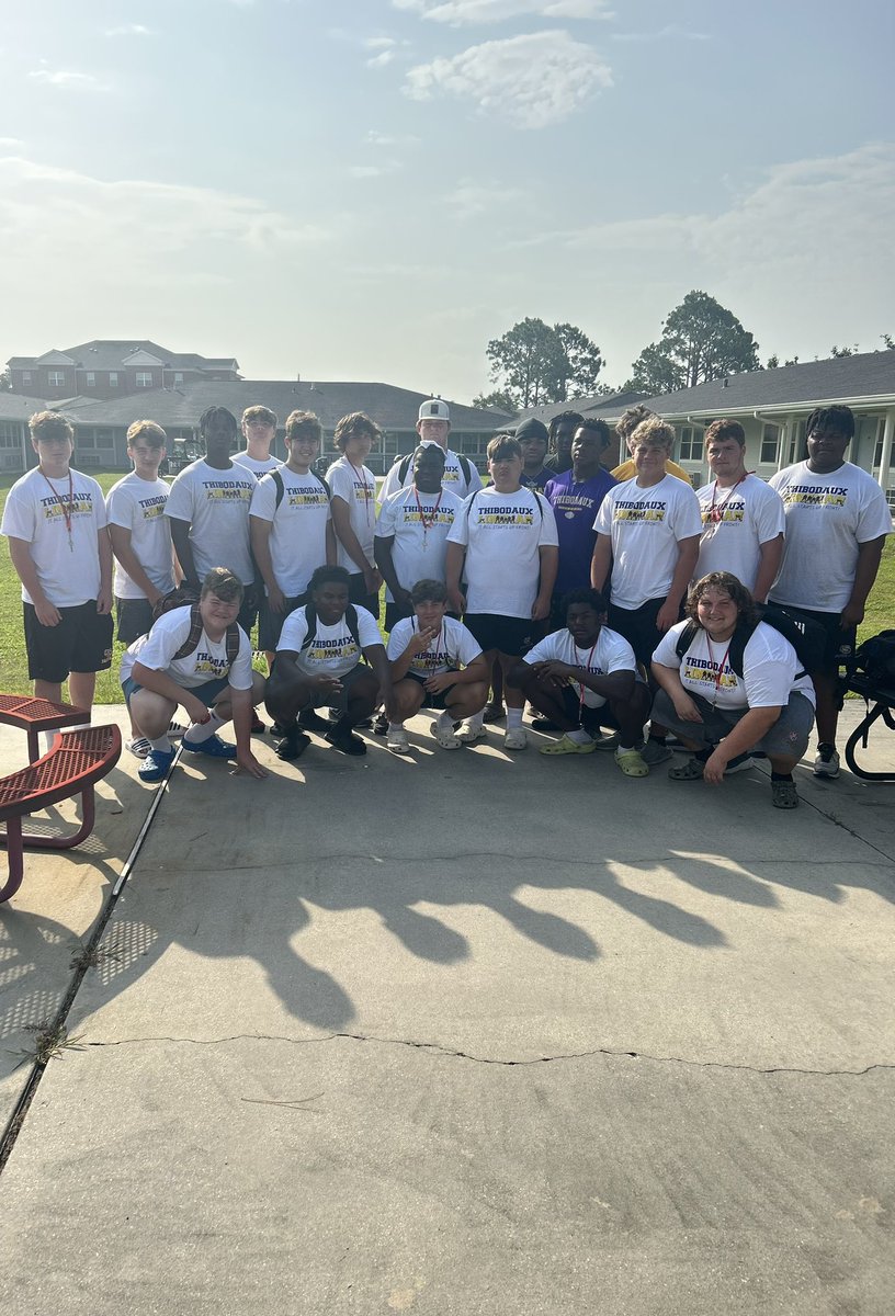 Last day at Louisiana Line Camp 2023.  Thibodaux High School Football