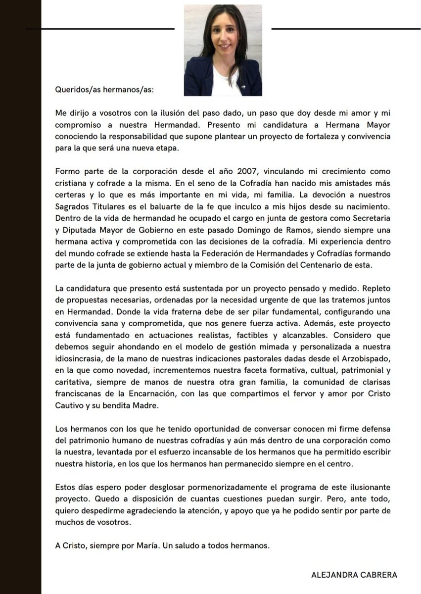 Candidatura Alejandra Cabrera Fernández tweet media