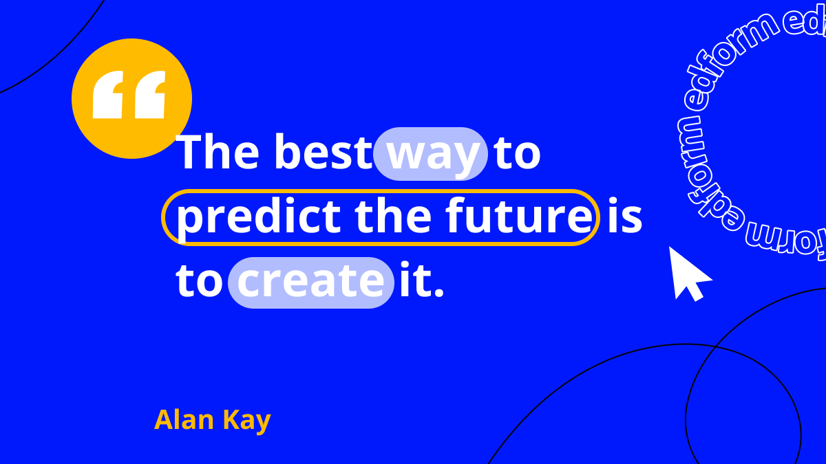 🤔Is it possible to create the future? Of course, if you are a teacher. Future looks into your eyes in your classroom.
#edtech #TEACHers #teacherstudent #alankay