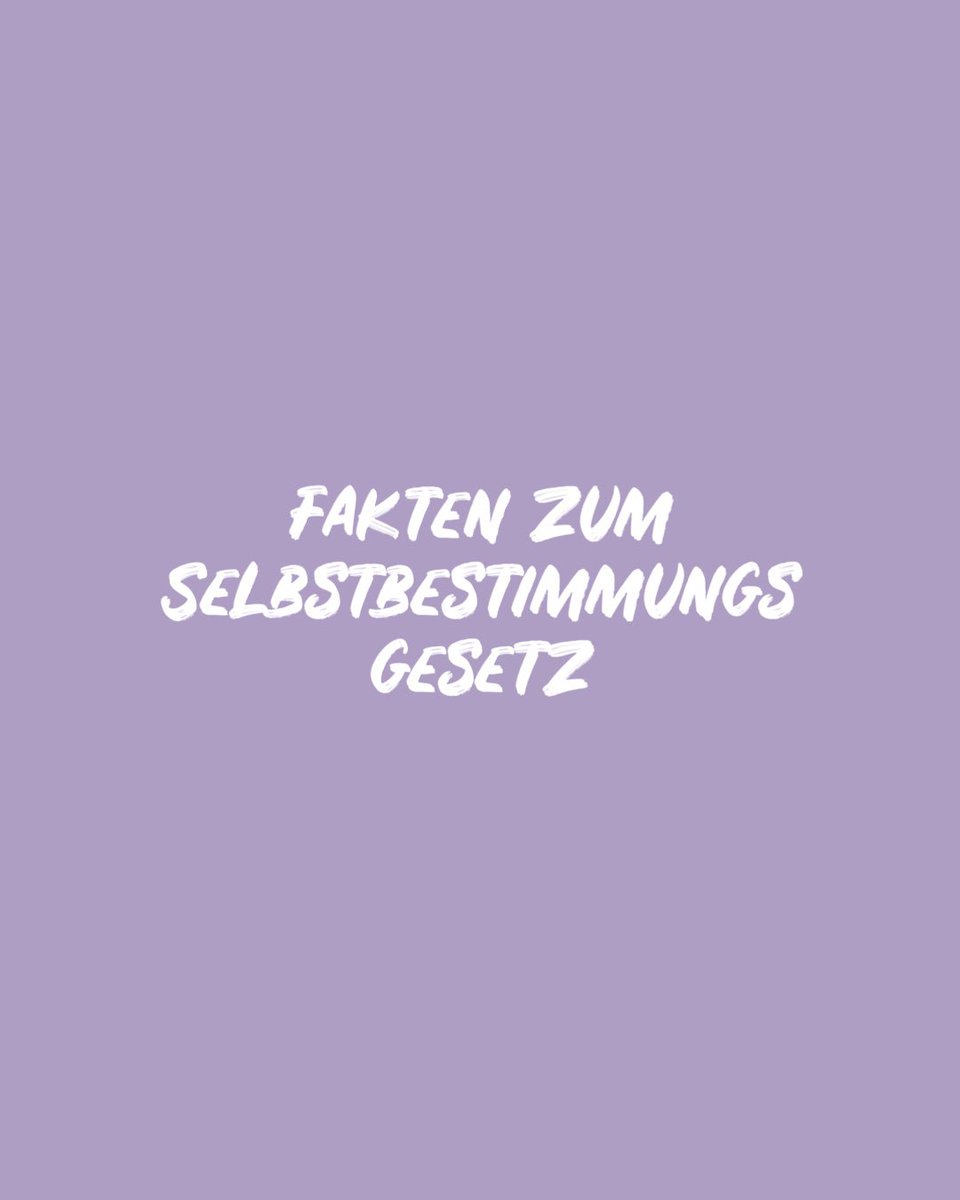 Ich fasse es jetzt noch einmal ganz kompakt auch für alle zusammen, die sich noch nicht damit befasst haben. Der Entwurf zum #Selbstbestimmungsgesetz, der Mittwoch beschlossen werden soll, umfasst: 

1. Die Änderung des Geschlechtseintrages durch Sprechakt. Heißt: Frau oder Mann…