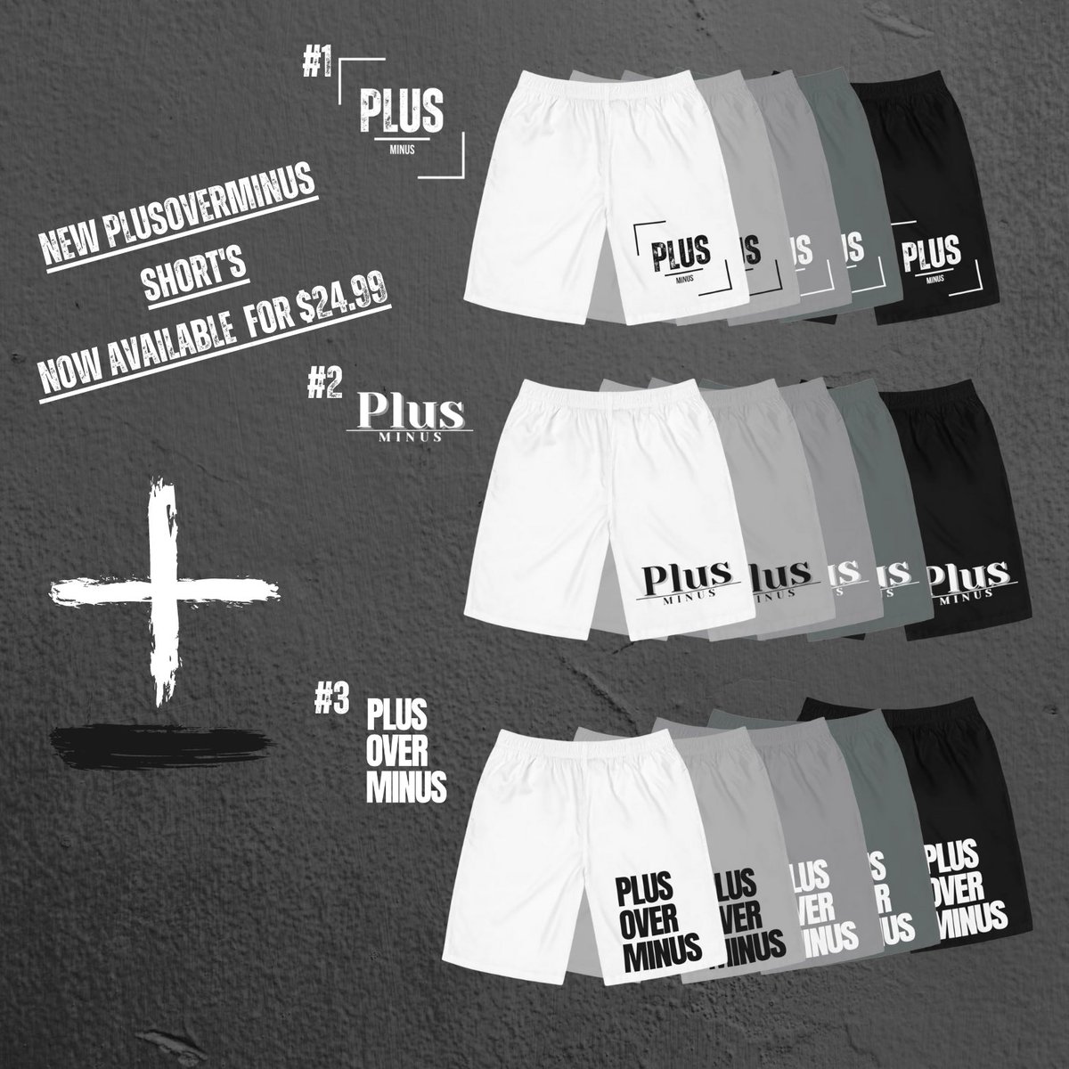 PlusOVERMinus_'s tweet image. Short’s now available in 5 different color &amp;amp; sizes for $24.99 + shipping. More color options will be available later this week , shop now at PlusOverMinus.com #PositiveClothingLine #PositiveOverNegative #PlusOverMinus