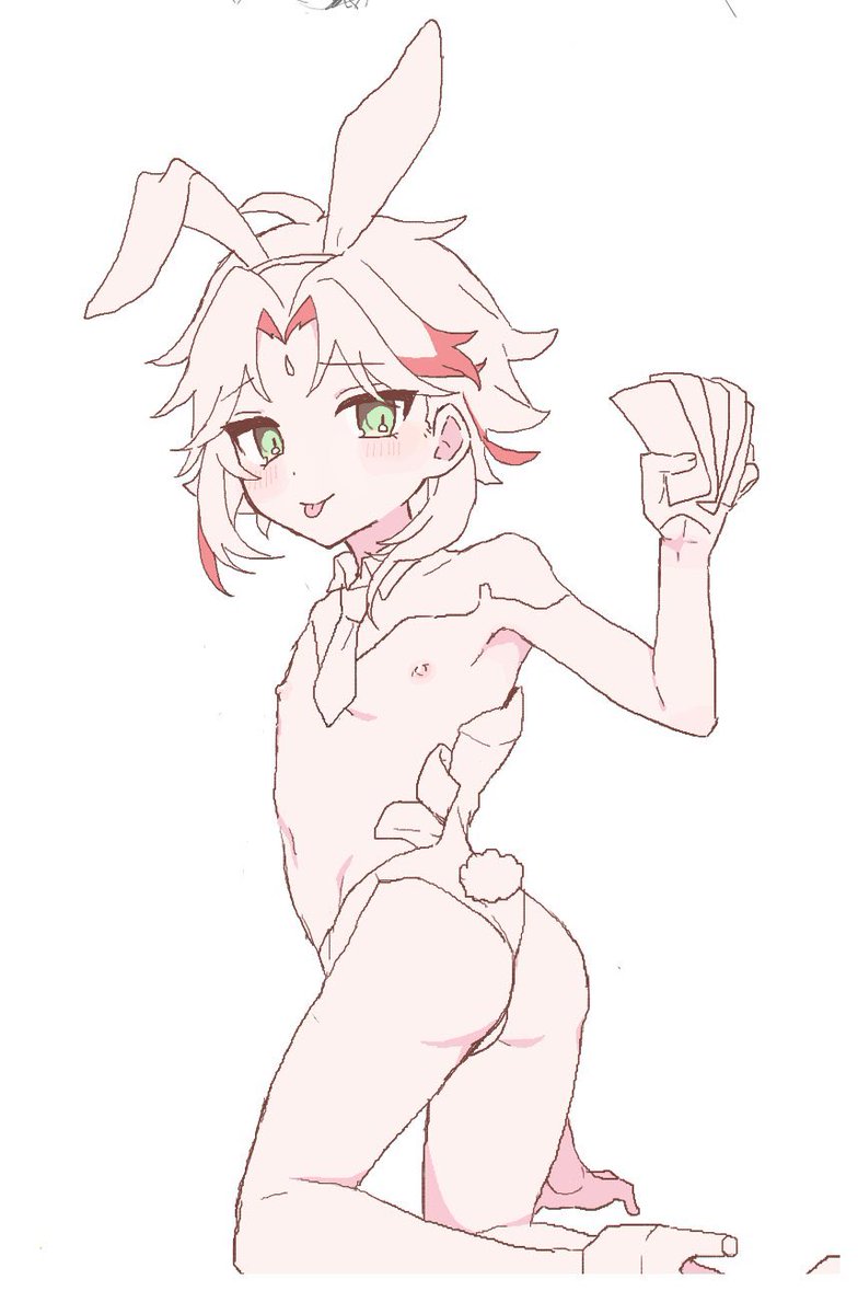 絵チャの発情期🍁🦌と逆バニー赤しょ様です!絵チャありがとうございました🥹 
