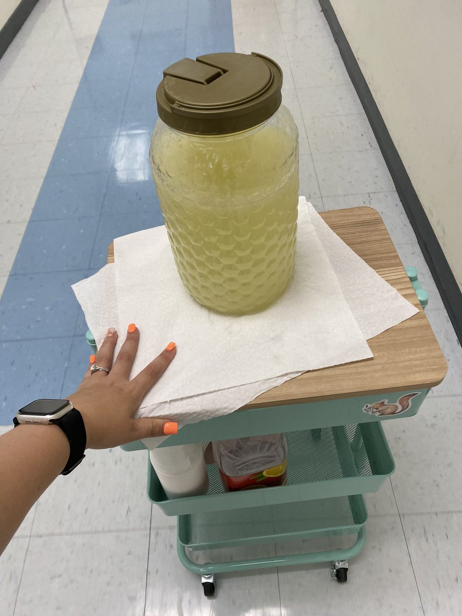 MissHartman19's tweet photo. Yesterday we made lemonade together and then delivered the rest to teachers around the school! We had so much fun! #lemonadeday https://t.co/ZugQzCnhYW