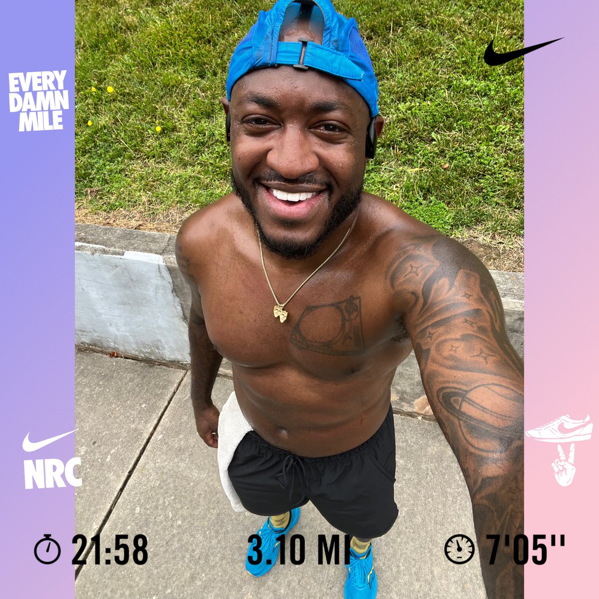 3.10 miles in 21.58 Mins 7.05 Pace #fitness #finishstrong #cardio #cardioday #nike #nikerunning #nikerunningclub #justdoit #gettingbettereveryday #nikerunning #FitDjs #5k #MambaMentality #ImBack #Saucony #SauconyEndorphinSpeed3