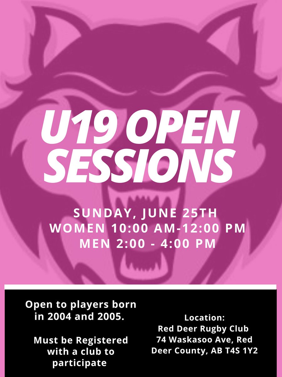 RugbyAlberta's tweet image. Gearing up and getting ready for the Canadian Rugby Championships with our #U19OpenTraining ๐ Sessions - let's get fired up and show 'em what we got! ๐ช