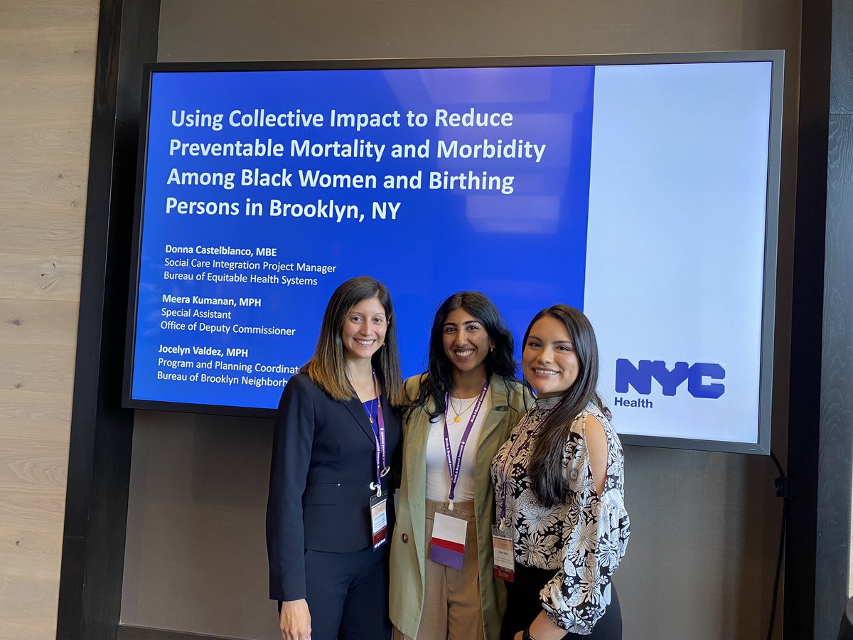 We did it! So honored to represent @nycHealthy and @NYCHealthCMO at the @HealthConnctOne #BirthandBeyondSummit! We had great Qs from the crowd! Thank you for your leadership @michellemorse! Fellow presenters: @meerakumanan @JocelynMPH2021 TY to @FPHNYC @NYCREACH