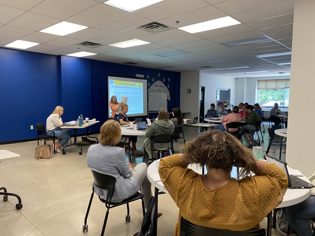 Day 1 of PREPaRE 2 <a href="/nasponline/">National Association of School Psychologists</a> training funded by <a href="/NCHSCares/">North Central Health Services | NCHS</a>.  This training is being provided to our school counselors and social workers to be best prepared for all types of crisis events. Thank you <a href="/mulrich75/">Megan Ulrich</a> for co-organizing this event for our area school districts. #PYSI