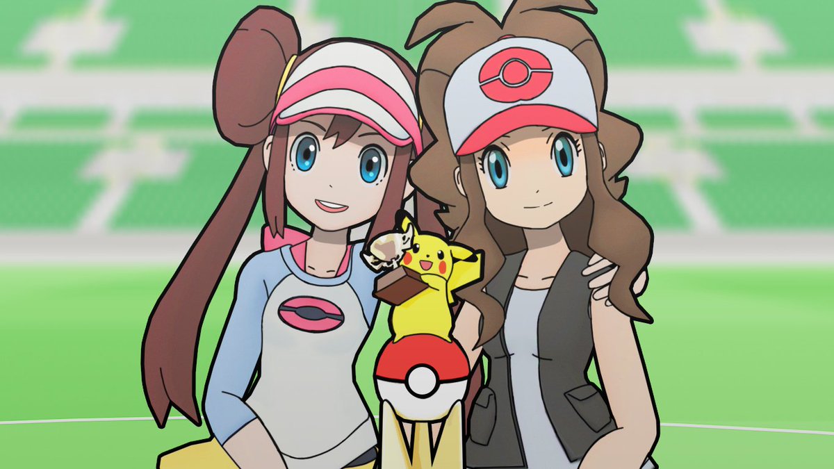 mewmation's tweet photo. Pokemon Rosa and Hilda #pokemon #pokémon #pokemonhilda #pokemonrosa #pokemonart https://t.co/PPY3zJhFEq