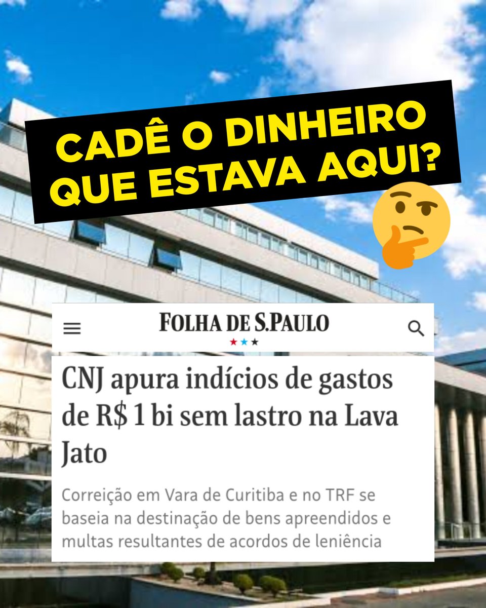 jandira_feghali's tweet photo. LAVA JATO LAVOU DINHEIRO?
O Conselho Nacional de Justiça encontrou indícios de gastos de quase UM BILHÃO DE REAIS sem comprovação na Lava-Jato. Os técnicos do CNJ informaram que estes valores astronômicos suspeitos são oriundos de bens apreendidos e acordos de leniência da operação. Há ainda suspeita de outras infrações, como destinação indevida de valores para o Judiciário, polícia e Ministério Público. Os “guardiões da moralidade” e “paladinos anticorrupção” podem explicar essa sem-vergonhice?