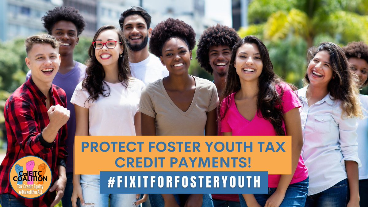 Last year #MakeItForAll championed the Foster Youth Tax Credit to provide former #FosterYouth cash to help transition into adulthood. But too many of these dollars aren’t reaching youth who need them for food, rent, & other basics. 

#CALeg: #FixItForFosterYouth