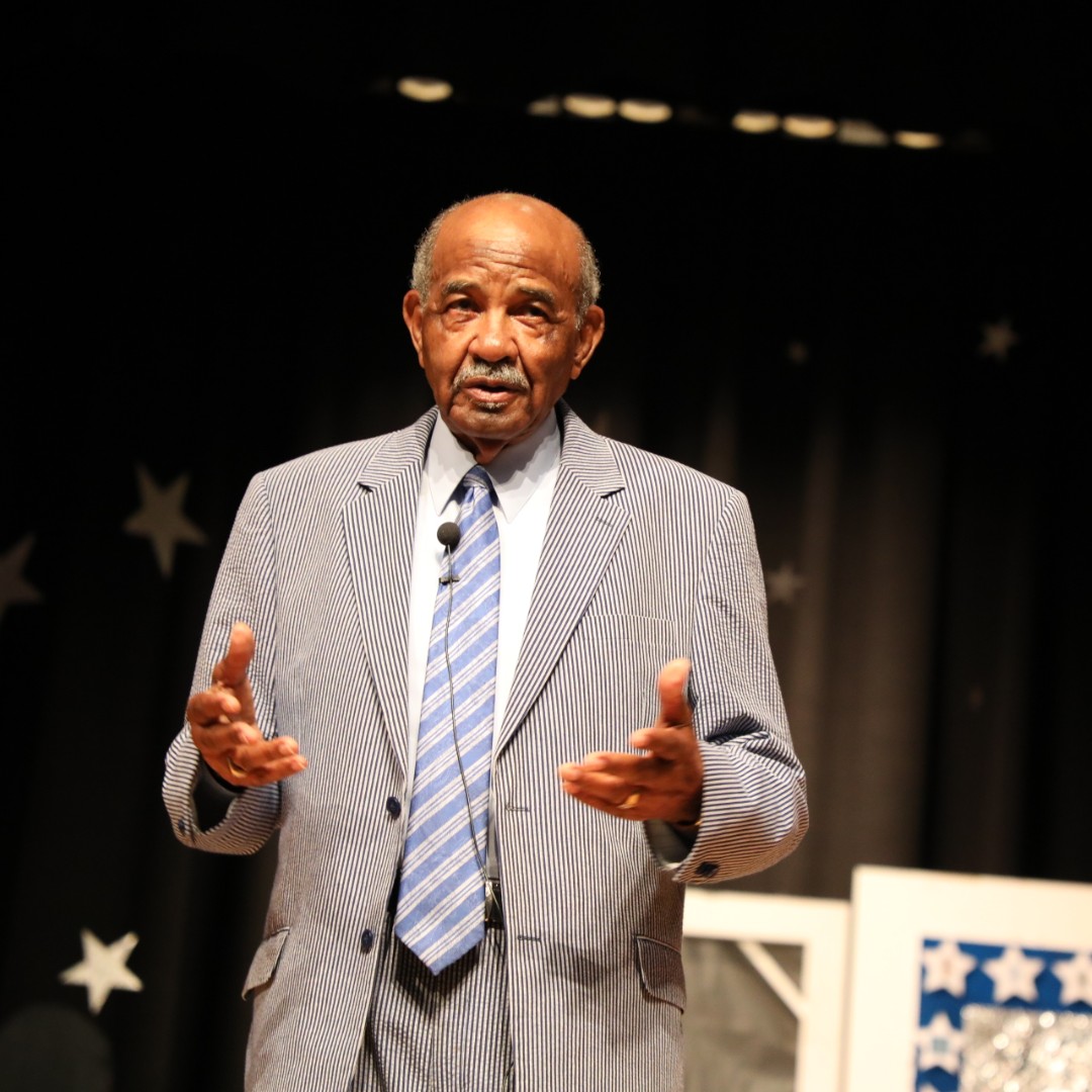 Dr. Dudley Flood, keynote speaker at the 2023 CCS Summer Leadership Conference, spoke on "The Role of Educational Equity and Opportunity in School Improvement" from his belief that every child deserves an equitable educational opportunity. #CumberlandStrong
