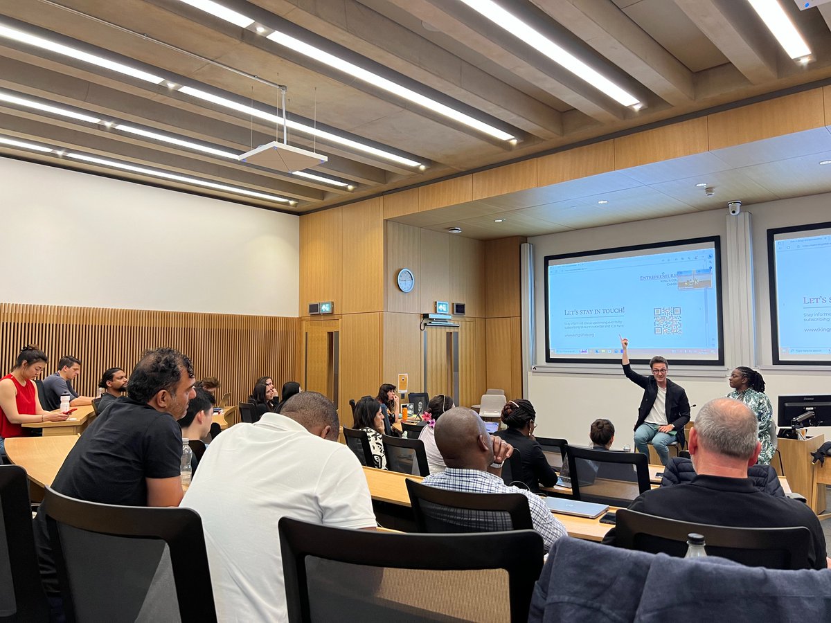 Great session today <a href="/KingsELab/">King’s Entrepreneurship Lab</a> with <a href="/ErikaBrodnock/">Erika Brodnock</a> and <a href="/JFLenhard/">Dr Johannes Lenhard</a> on "#DEI still isn’t changing in venture capital and #startups — what can we do?", jointly organised with the <a href="/Cambridge_Uni/">Cambridge University</a> Masters in #Entrepreneurship programme. Excellent questions from the audience!