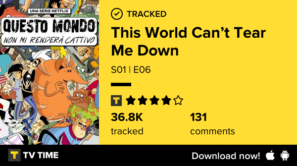 Redeipirati's tweet photo. I've just watched episode S01 | E06 of This World Can’t Tear Me Down! https://t.co/Bk00CMwoZF #tvtime https://t.co/j9C9f6KSVd
