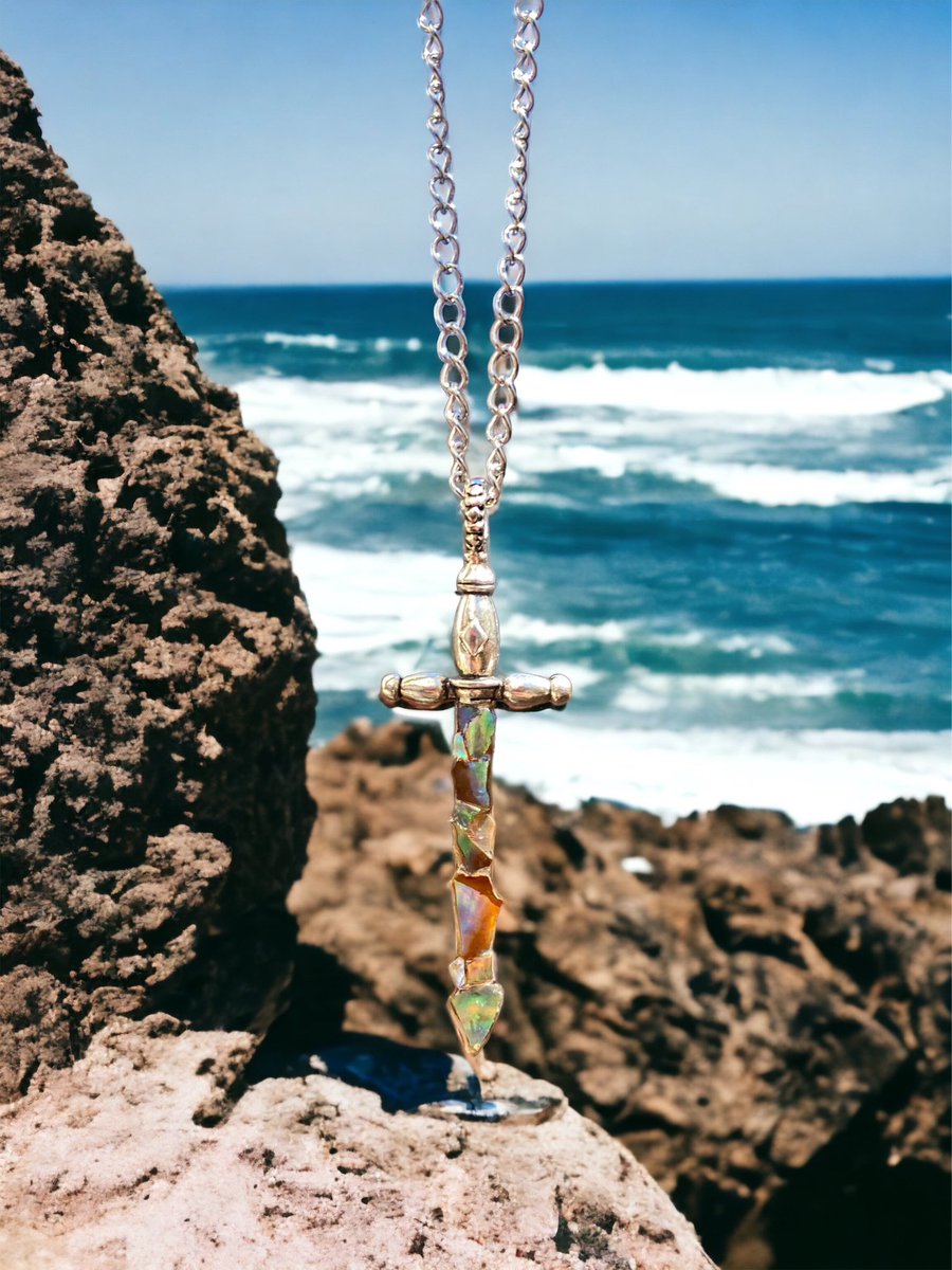 Abalone Sword Necklace