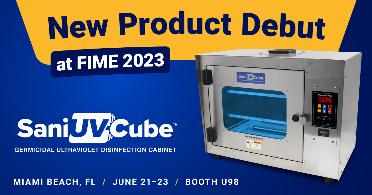 AtlanticUVCorp's tweet image. New Product Debut at FIME 2023... Come See Our SaniUV-Cube Germicidal UV Disinfection Cabinet 

Read More » bit.ly/43NZlXj  #FIMEshow #TradeShow