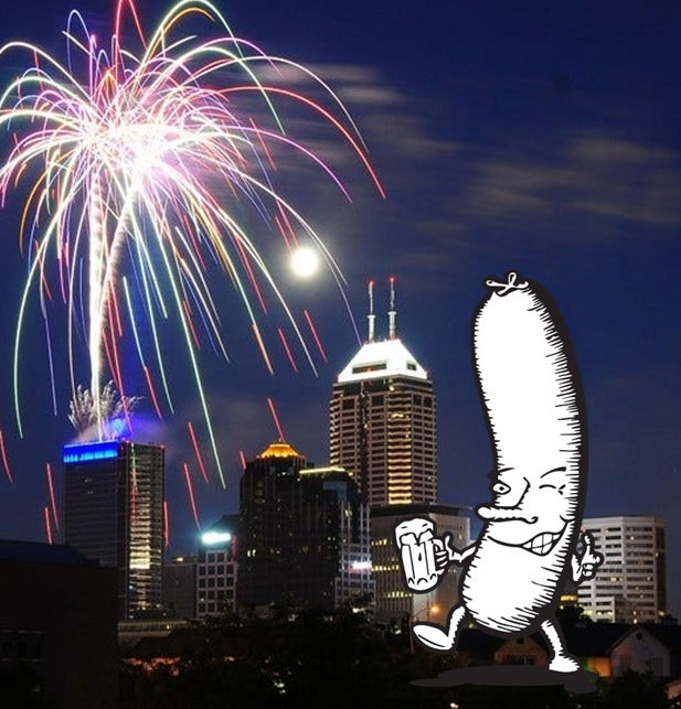 You can't spell sausage without USA. Happy Independence Day! Today's a great warmup for the real fireworks - August 18-19 at STA.