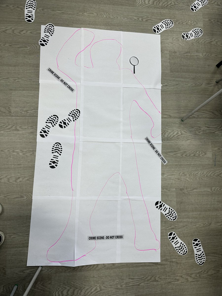 MissMGorton's tweet photo. Murder Mystery Afternoon 🕵🏼 The children were solving different maths puzzles in order to eliminate suspects and find the murderer - such an engaging activity🔎 https://t.co/5kvFNyi6Bp