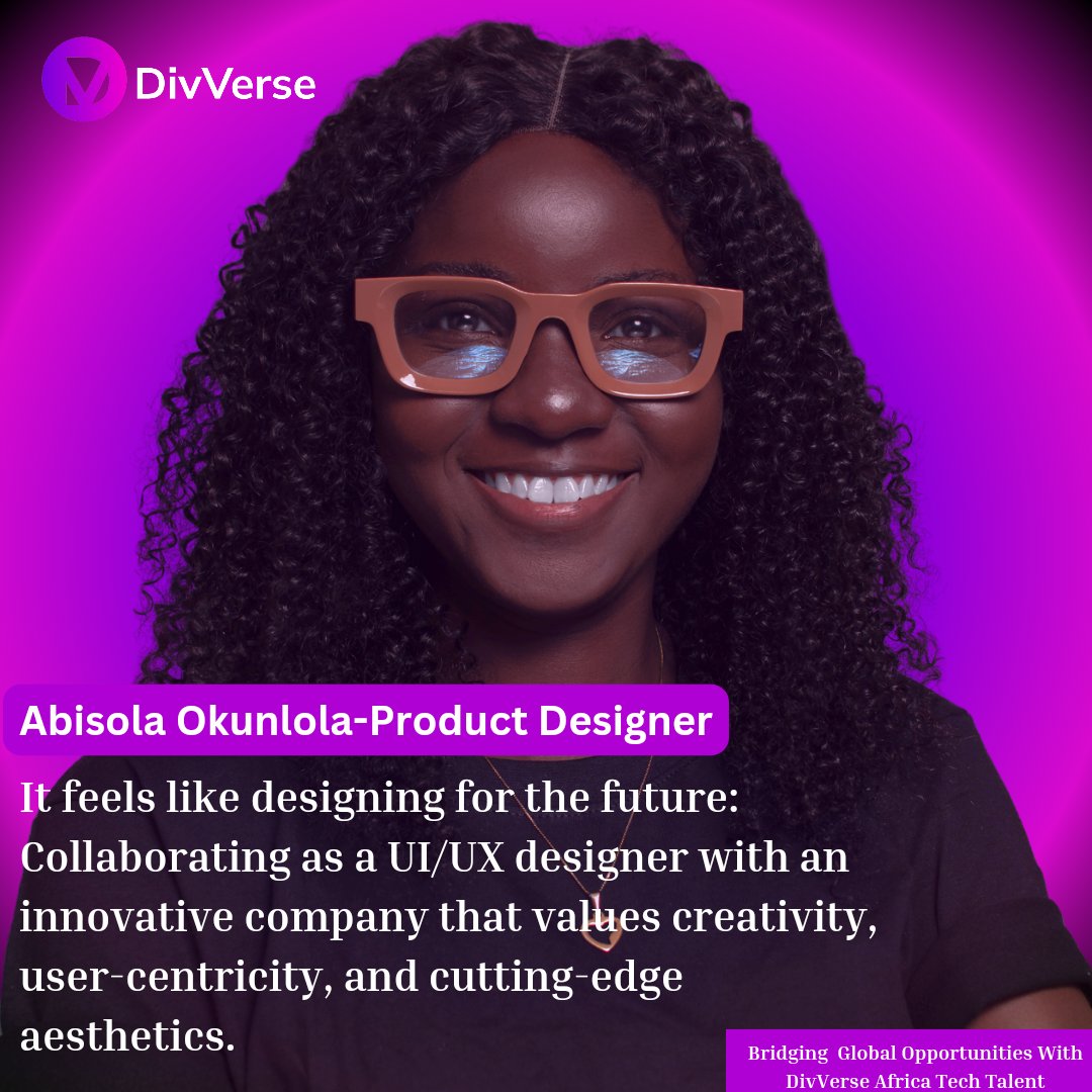 It feels like designing for the future: Collaborating as a UI/UX designer with an innovative company that values creativity, user-centricity, and cutting-edge aesthetics.
~Abisola Okunlola
Product Designer
#africatech #offshore #remotework #productdesigner #founders #startups