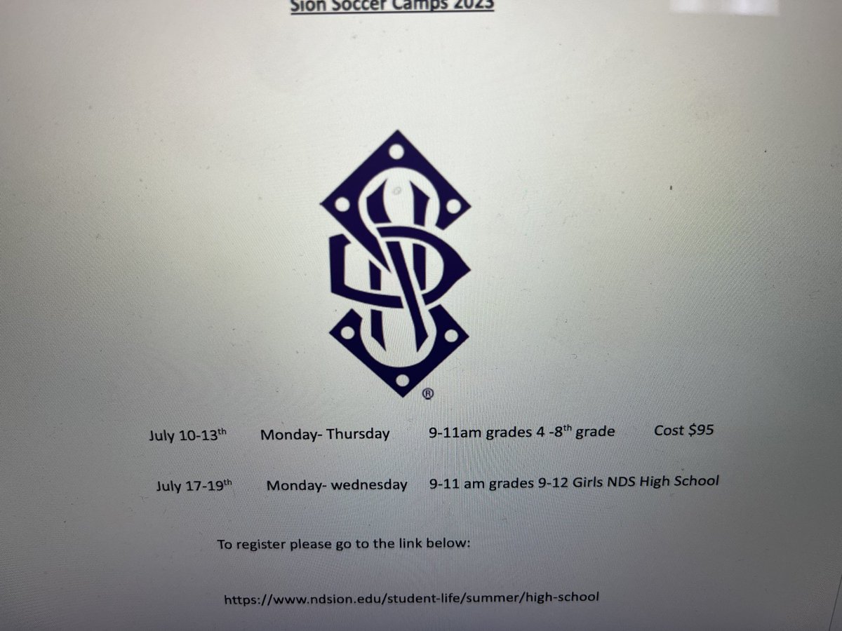 Sion Camp. Sign up soon 🟣🟣