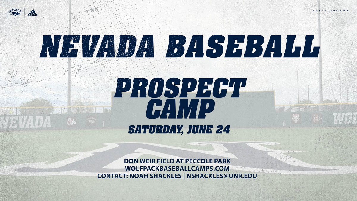 Prospect camp is coming up and we’ve got just a few spots left! 

Come join us this weekend to meet our staff and get evaluated. Members of the Pack come from this camp every year! See you soon #BattleBorn