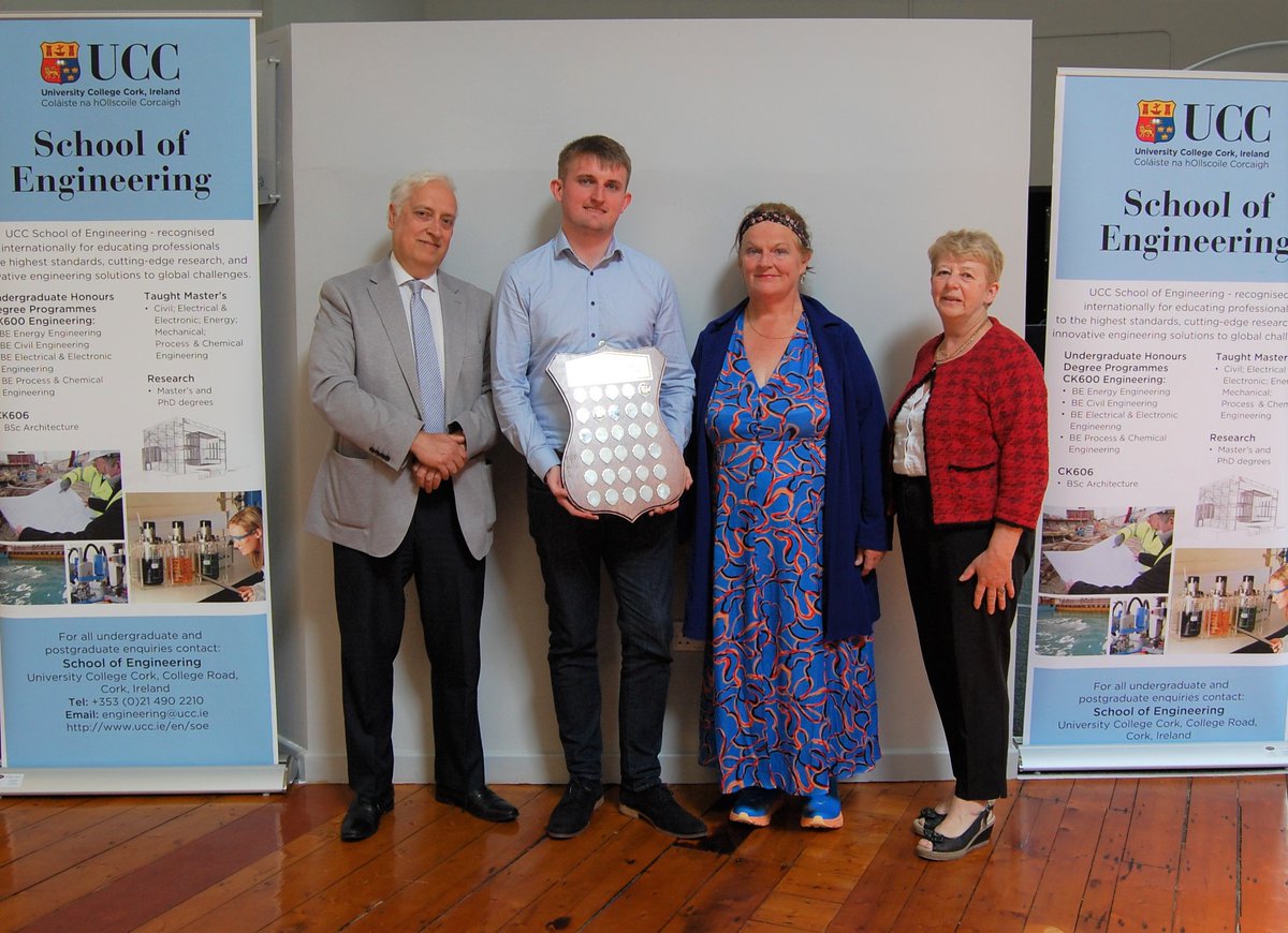 CEIA Wish to congratulate the UCC students who received the CEIA Student of the year awards in 2020, 2021 and 2022, the achievement of which was recognised recently at an event in UCC.
We wish David, Daragh and  Conor every success in their careers.