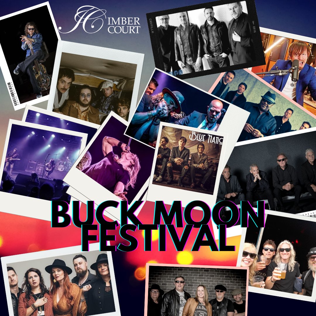It's hard to comprehend the long list of names playing the #BuckMoonFestival, so here we have a visual aid to help. So many names, so many amazing acts, so much incredible music, all in one place, here at #ImberCourt!!! #Festival #Summer #Sunshine #Music #BuckMoonFest #Live