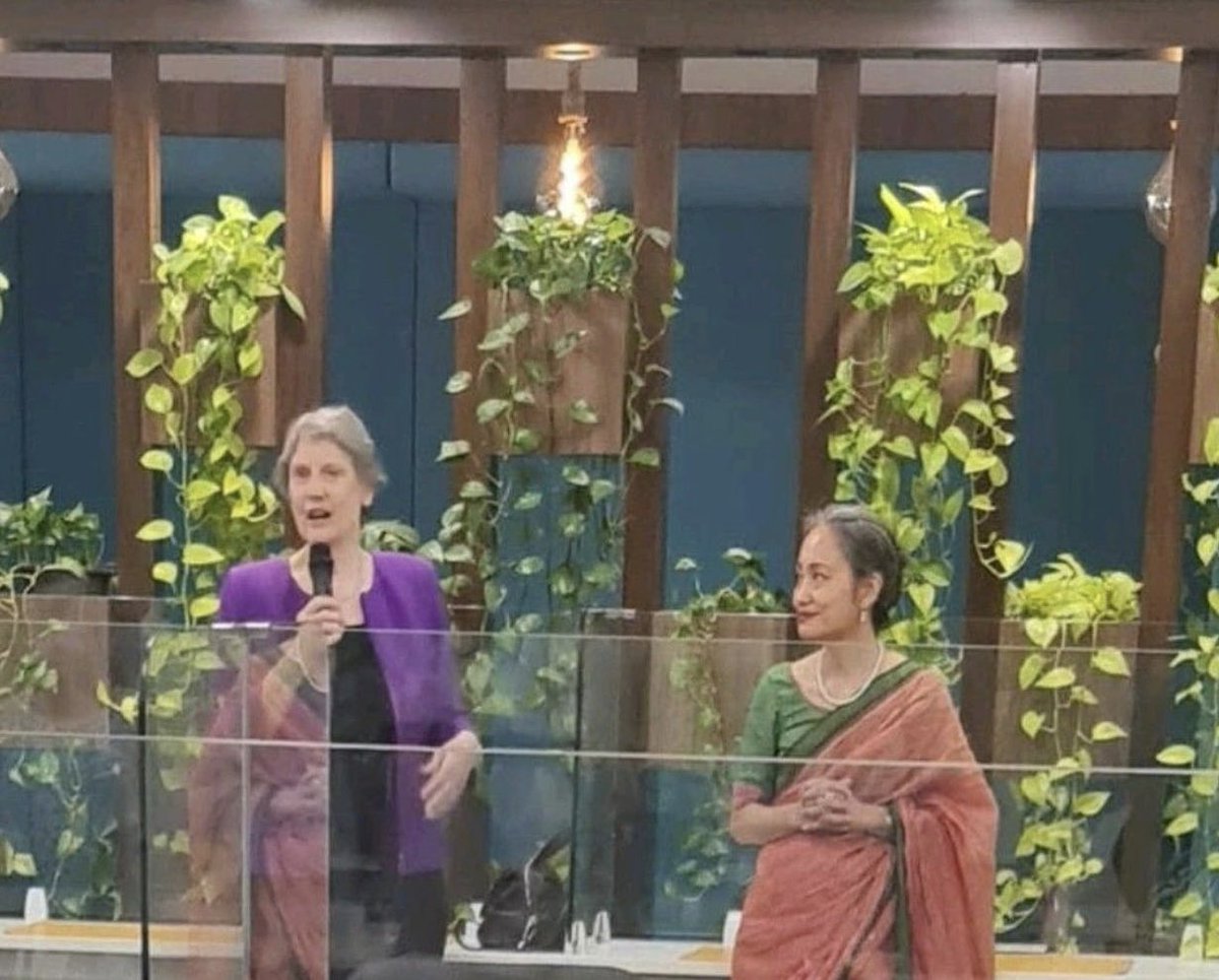 Today's interaction at UNDP India with Ms. Helen Clark, the Former UNDP Administrator and the Former Prime Minister of New Zealand, serves as an inspiring example. Her leadership qualities resonate, inspiring others to follow suit.

#inspirechange #unitednations