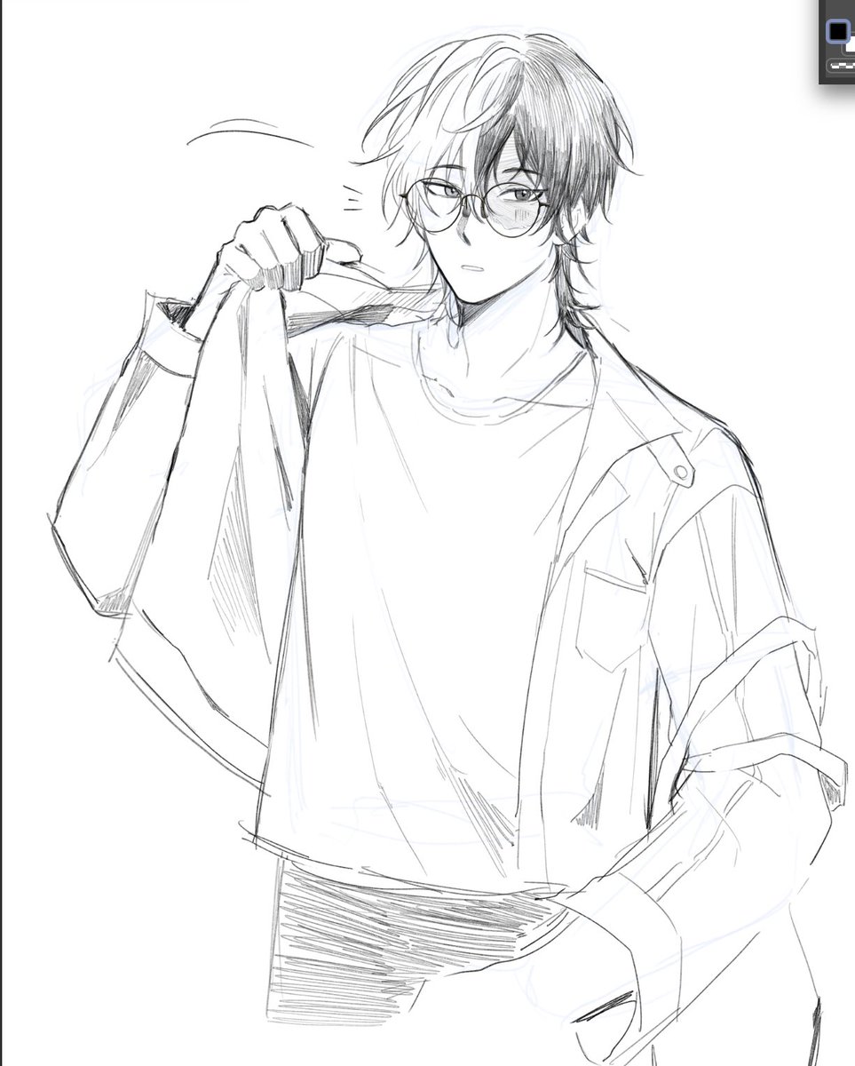 [req] long haired shouto w glasses … 🥹