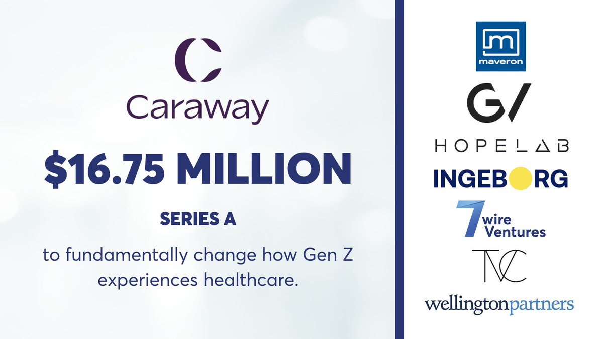 Our portfolio company, @Caraway, has secured a $16.75M #SeriesA funding round led by @Maveron and @GVteam. They're revolutionizing healthcare for #GenZ, prioritizing underserved populations, and promoting health equity. Read more: prn.to/3CACeDA