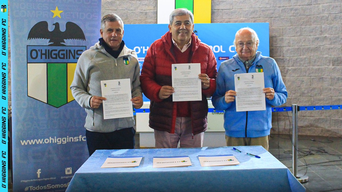 OHigginsoficial's tweet photo. 🔰¡Más Deporte para Requínoa! 💪🏻

Hoy firmamos un importante convenio de colaboración junto a la Municipalidad de Requínoa, el cual busca fomentar el deporte en colegios, en las escuelas de fútbol municipales y también en los adultos mayores de la comuna. https://t.co/PPI04fmSEh