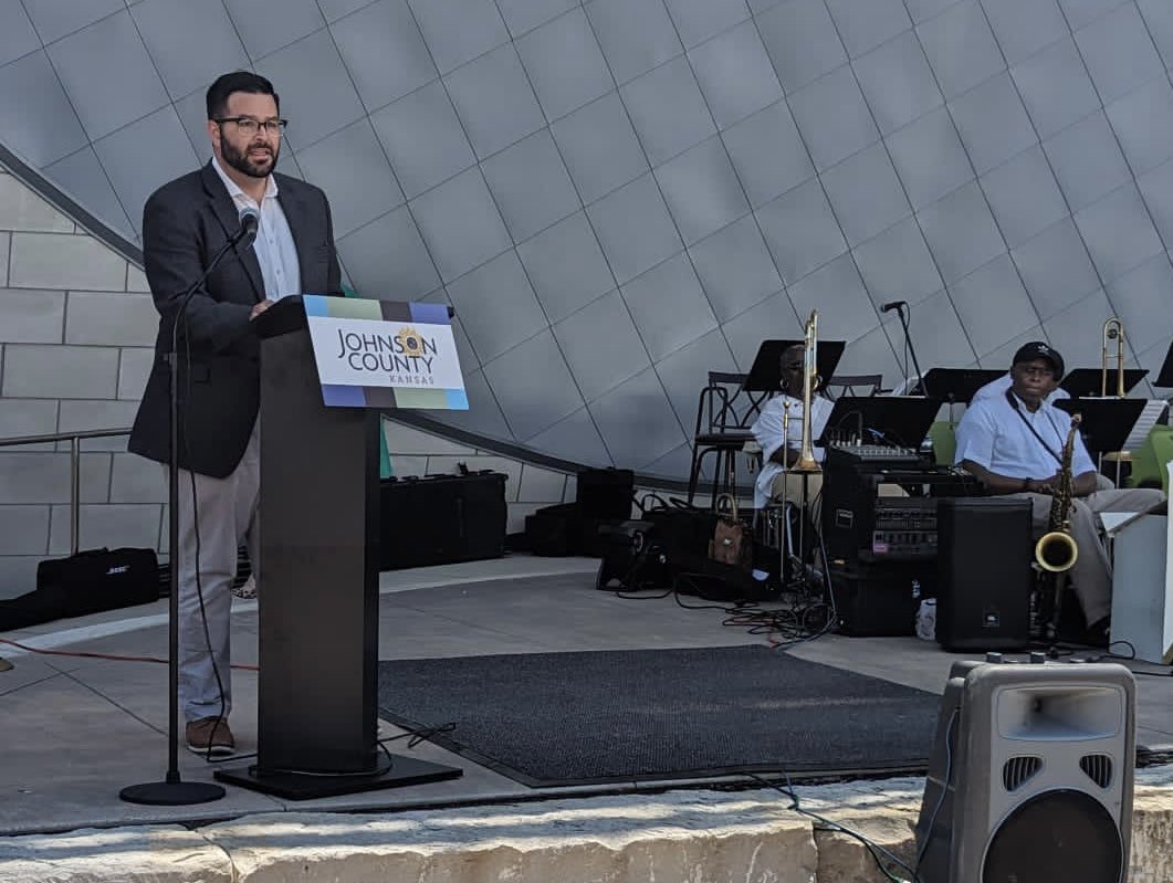 mikeforjoco's tweet photo. People throughout Johnson County paused to recognize #Juneteenth this weekend. It was my privilege to be a part of several ceremonies, including the County's second annual celebration yesterday in Lenexa. https://t.co/QzCozq4F8H